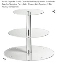 MSRP $18 Acrylic Cupcake Stand
