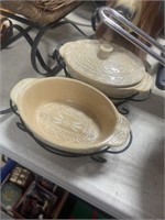 2 TEMP TATIONS BOWLS AND STANDS