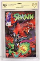 Spawn #1 Signed by Todd McFarlane Graded 8.5