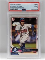 2018 Bowman (Paper) Ronald Acuna Jr Prospect PSA 9