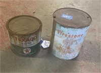 Vintage Grease & Antifreeze Cans