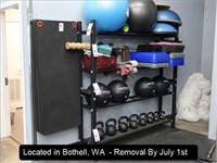 6' X 6' X 14" METAL MEDICINE BALL RACK