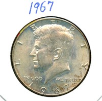 1967 Kennedy Half Dollar - 40% Silver