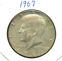 1967 Kennedy Half Dollar - 40% Silver