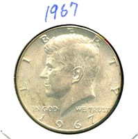 1967 Kennedy Half Dollar - 40% Silver