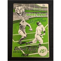 1958 Baseball Old Timers Stadium Program