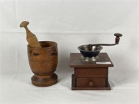 Mortar & Pedestal and Coffee Grinder