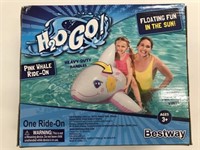 H20 Go! Pink Whale Ride On Floatie