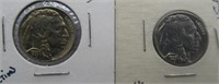 (2) UNC Buffalo Nickels. Dates: 1937-S, 1937-D.