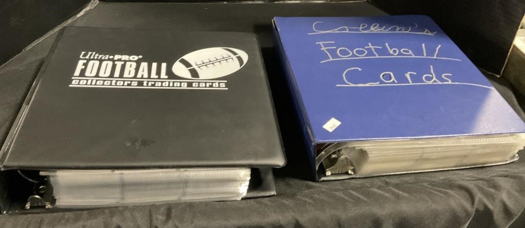 2 Binders Full NFL Football Trading Cards.