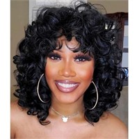 andromeda Curly Wigs for Black Women Soft Short Cu