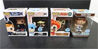 4 FUNKO POP FIGURES