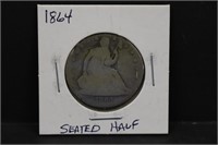 1864 Silver Seated Half Dollar