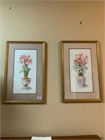 Pair of Floral Prints ~ Great Condition
