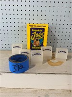 Camel Joe Racing Tin & Matches, Plastic Cigarette