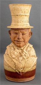 Thomas Reece Lord Mayor Figural Art Pottery Jar