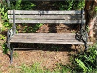 Iron & Wooden Outdoor Bench