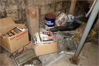 CONTENTS ON PALLET UNDER STEPS VINTAGE PLAYBOY