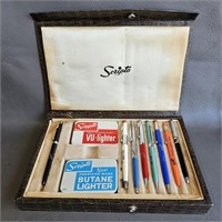 Advertising Salesman Sample Case -Pens/Pencils etc