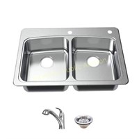 Glacier Bay 33" Stainless Sink w/Faucet $229 R