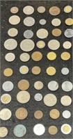 (50) VARIOUS MEXICAN COINS 1930-PRESENT