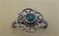 Vintage NA Turquoise SS Ring - Tested