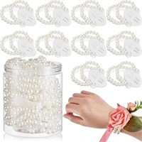 Elastic Pearl Bands Wedding Wristlets