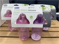 6 chicco sport spout trainer cups