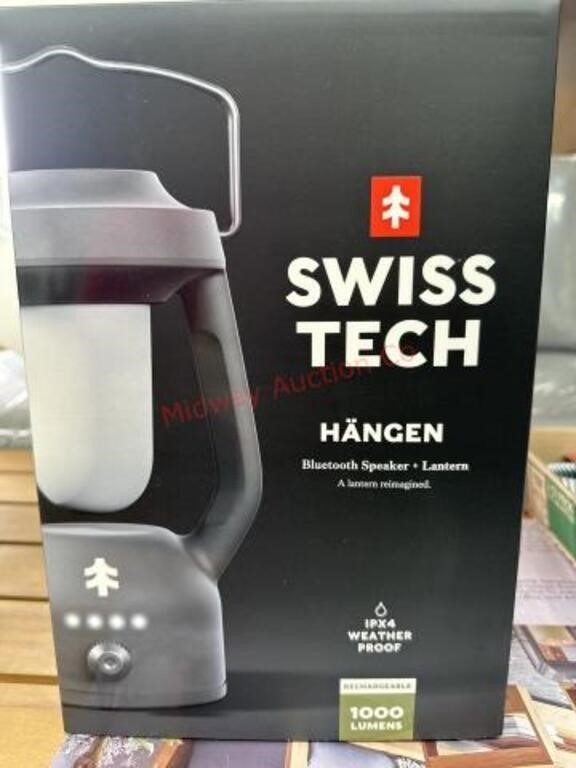 Swiss tech Bluetooth speaker and lantern