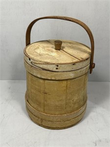 Cream Bucket with wooden handle