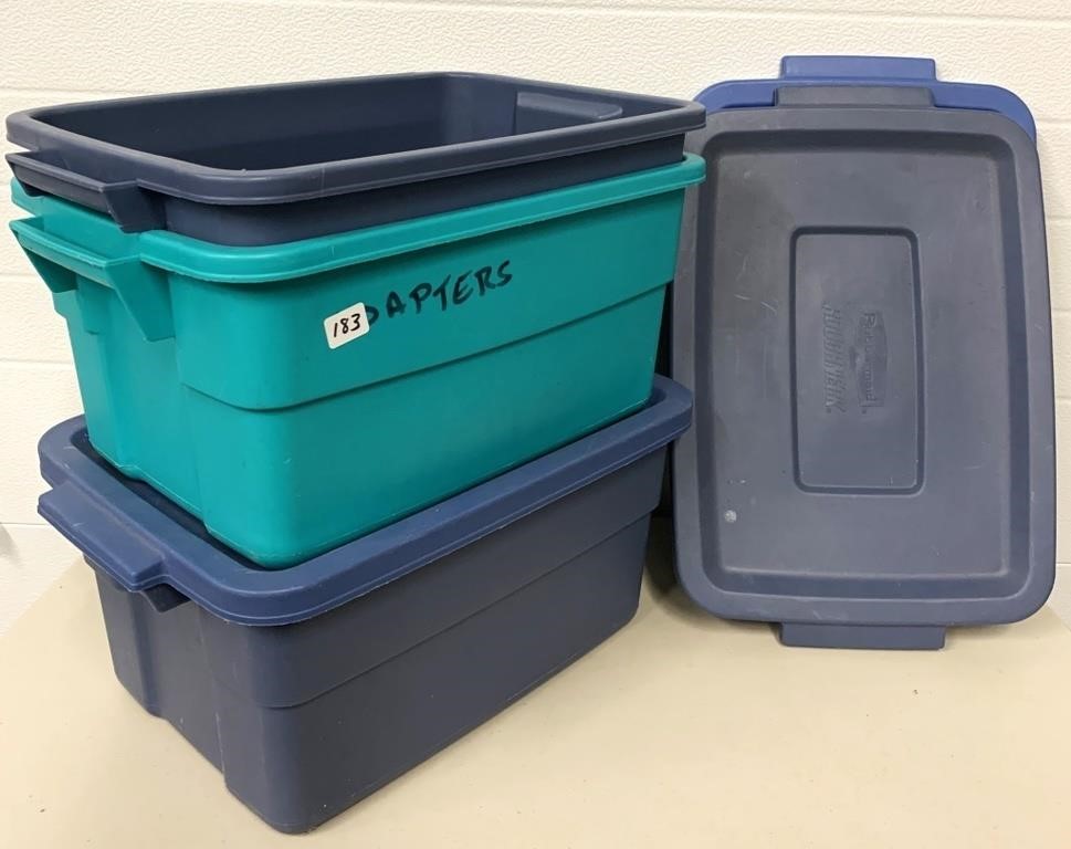 3 Storage Containers (NO SHIPPING)