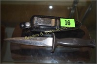 USED FIXED BLADE KNIFE WITH 5" BLADE