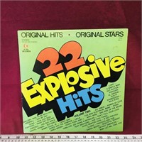 22 Explosive Hits Compilation LP Record