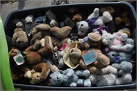 box of approx 70 stuffed animals