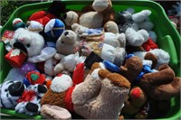 tote of approx 50 stuffed animals