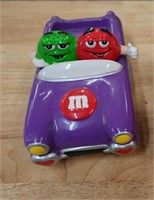 M&M's Ceramic Purple Convertible Car Candy Dish