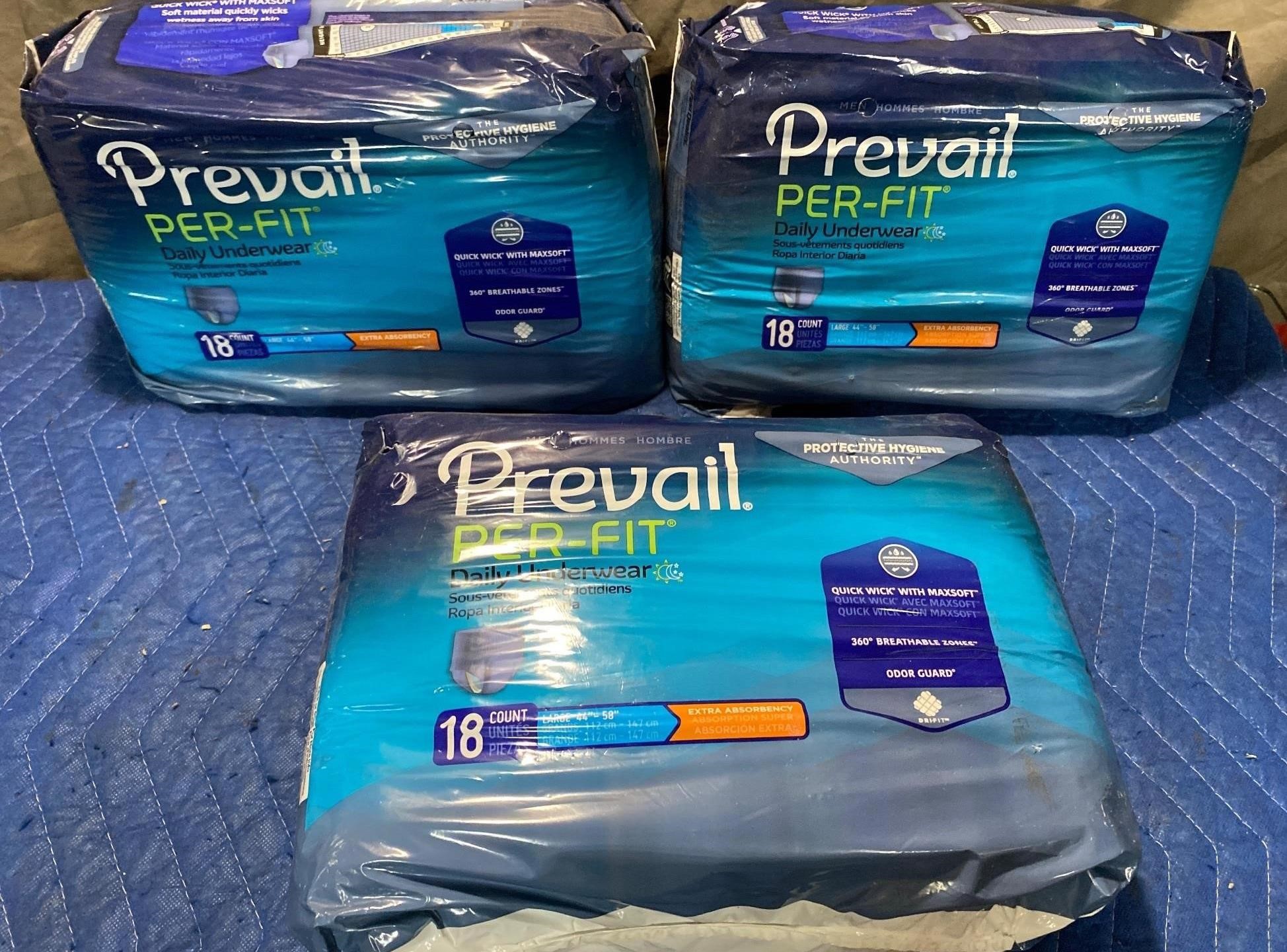 Prevail PER-FIT Daily Underwear Men Large