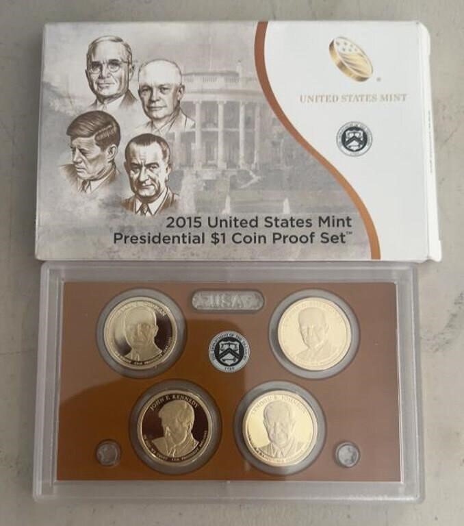 2015 UNITED STATES MINT PRESIDENTIAL $1 COIN PROOF