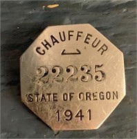 1941 Oregon Chauffeur Pin