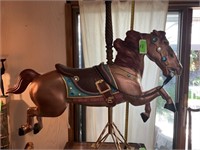 Full-size carousel horse - Parker signed