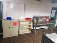 Metal Workbench w/ Associated Upper/Lower Shelving