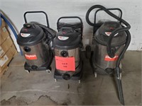 (3) Dayton Wet/Dry Industrial Shop Vacs