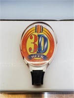 ACRYLIC '3D' BEER TAP HANDLE 5.5"