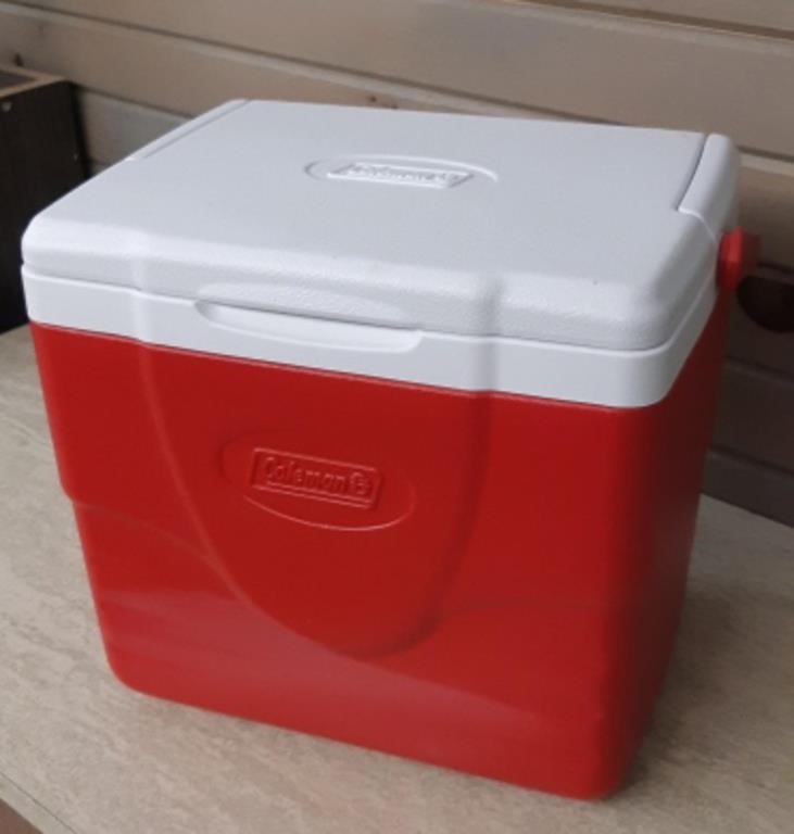 Small Red Coleman Cooler