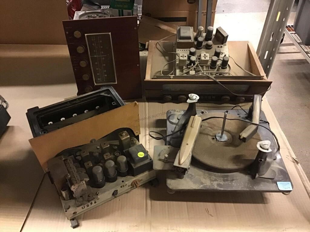 Vintage tube electronics, recorder reproducer and