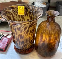 Matching Glass Vases
