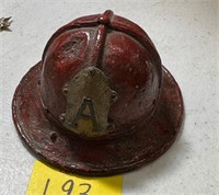 Vintage Red Firefighter Hat Paper weight
