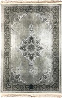 Traces de Kashan by Chelle, Grey (5'0" x 7'5")