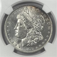 1878 Morgan Silver $1 8TF NGC UNC details