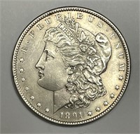 1891-S Morgan Silver $1 Uncirculated UNC